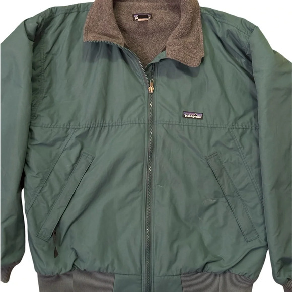 Patagonia Vintage 90s Bomber Jacket Synchilla USA Made - Picture 3 of 7